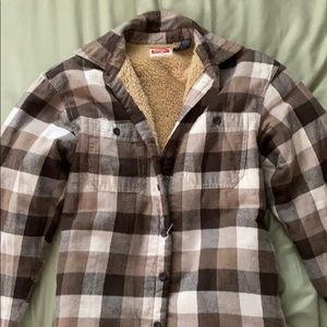 wrangler sherpa flannel